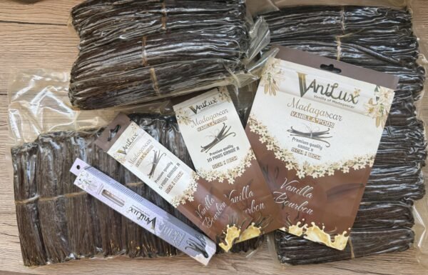 VANILUX Gourmet Madagascan Vanilla Pods Grade A ( 10 Pods )