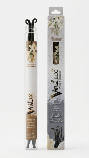 VANILUX Gourmet Madagascan Vanilla Pods Grade A ( 2 Pods )