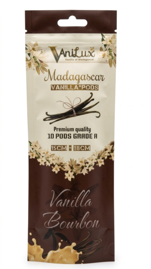 VANILUX Gourmet Madagascan Vanilla Pods Grade A ( 10 Pods )