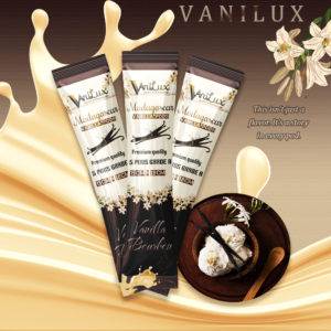 VaniLux 5 pods premium vanilla pods and Beans, long and dark, ideal for baking and cooking